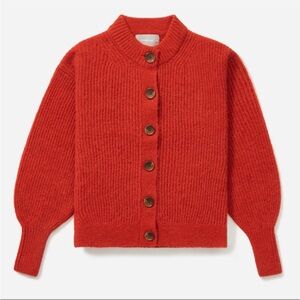 Everlane The Cropped Alpaca Cardigan Womens Medium